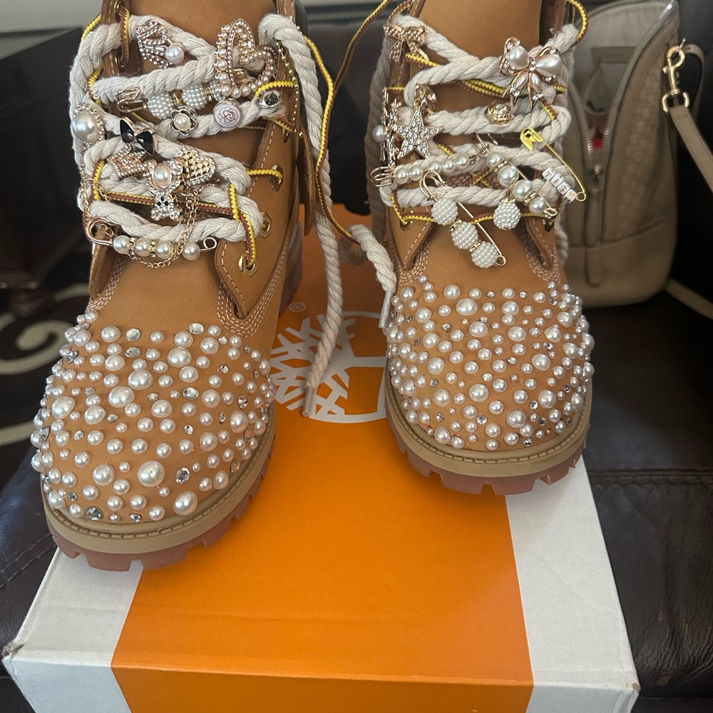 Timberland Kids Tan Pearl Boots